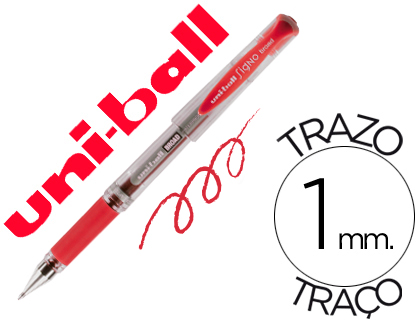 Bolígrafo uni-ball UM-153 Signo Broad tinta gel roja